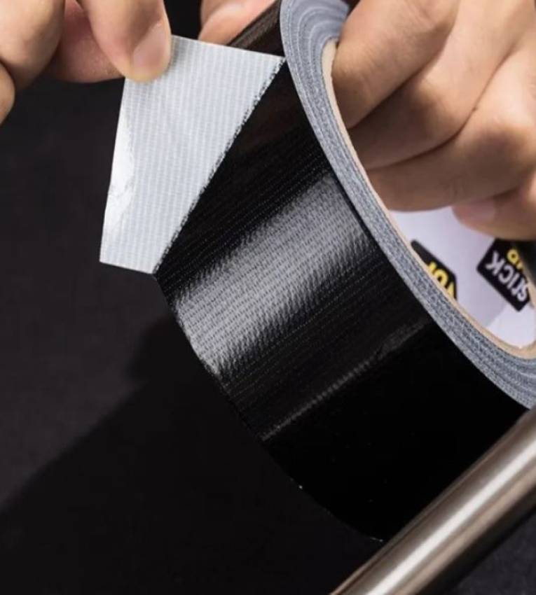 Deli Ruban adhésif Noir étanche de 20 m, ruban en aluminium, ruban isolant